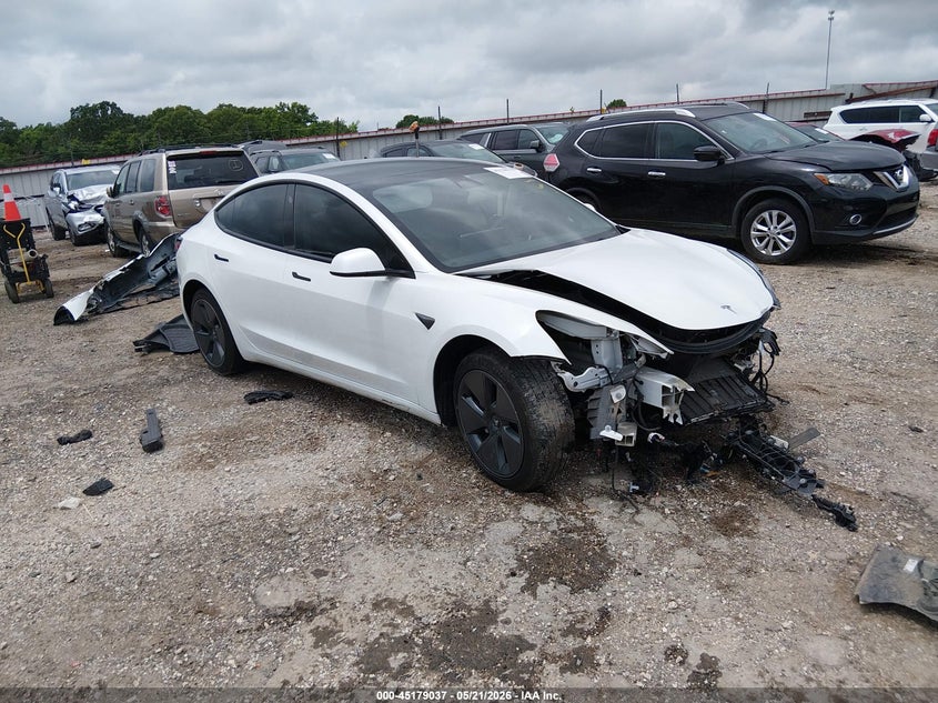 2023 Tesla Model 3 VIN 5YJ3E1EA0PF641781 IAAI salvage auction — FRONT END, Salvage (Arkansas), sold $6,450 on 2026-07-20 (photo 1)