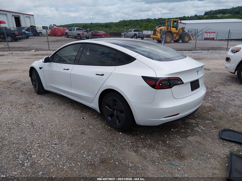 2023 Tesla Model 3 VIN 5YJ3E1EA0PF641781 IAAI salvage auction — FRONT END, Salvage (Arkansas), sold $6,450 on 2026-07-20 (photo 3)