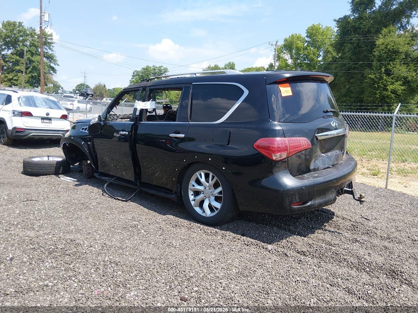 2014 Infiniti Qx80 VIN JN8AZ2NF5E9552491 IAAI salvage auction — INTERIOR BURN, Salvage (South Carolina), sold $300 on 2026-07-07 (photo 3)