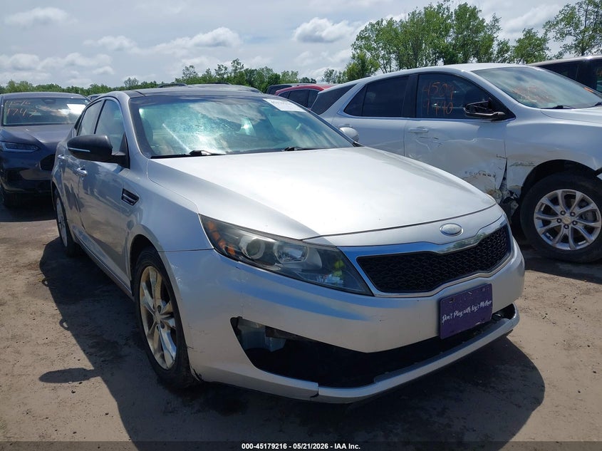 2013 Kia Optima VIN 5XXGN4A75DG153741 IAAI salvage auction — LEFT SIDE, Salvage (Ohio), sold $325 on 2026-07-28 (photo 1)