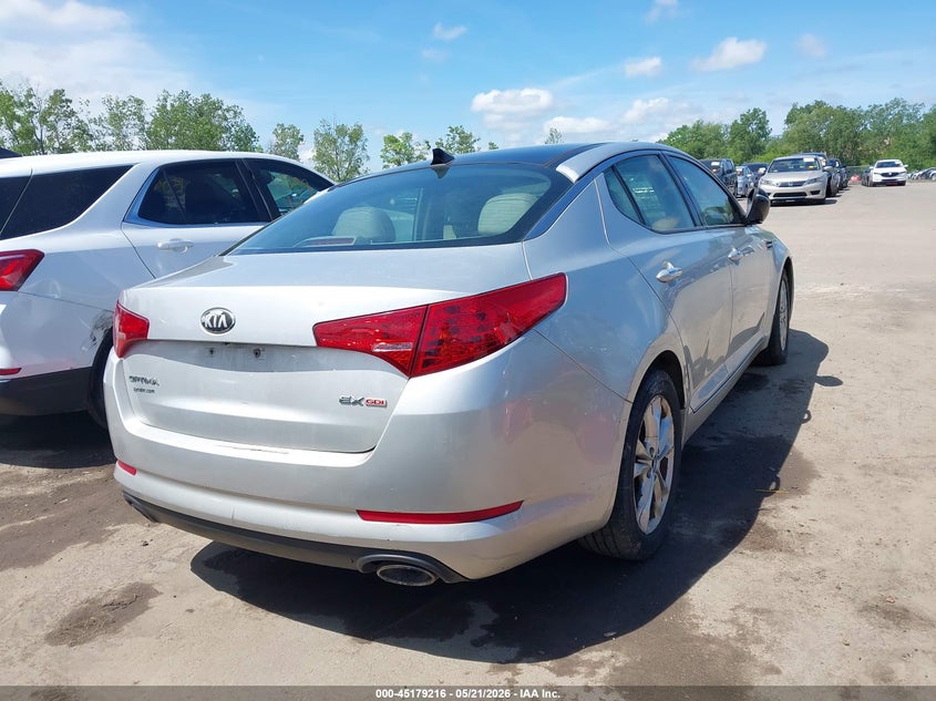 2013 Kia Optima VIN 5XXGN4A75DG153741 IAAI salvage auction — LEFT SIDE, Salvage (Ohio), sold $325 on 2026-07-28 (photo 4)