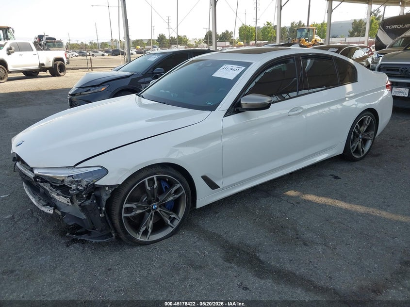 2020 BMW 5er VIN WBAJS7C09LCD45856 IAAI salvage auction — FRONT END, Salvage (California), sold $12,750 on 2026-07-14 (photo 2)