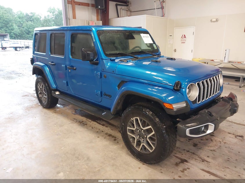 2025 Jeep Wrangler / VIN 1C4PJXEN9SW649790 IAAI salvage auction — LEFT SIDE, Salvage (Louisiana), sold $16,600 on 2026-07-29 (photo 1)