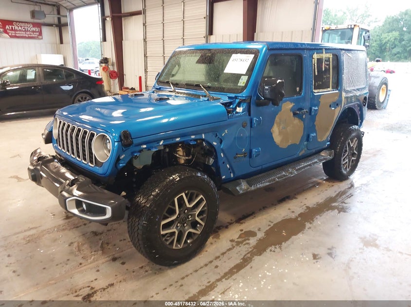 2025 Jeep Wrangler / VIN 1C4PJXEN9SW649790 IAAI salvage auction — LEFT SIDE, Salvage (Louisiana), sold $16,600 on 2026-07-29 (photo 2)