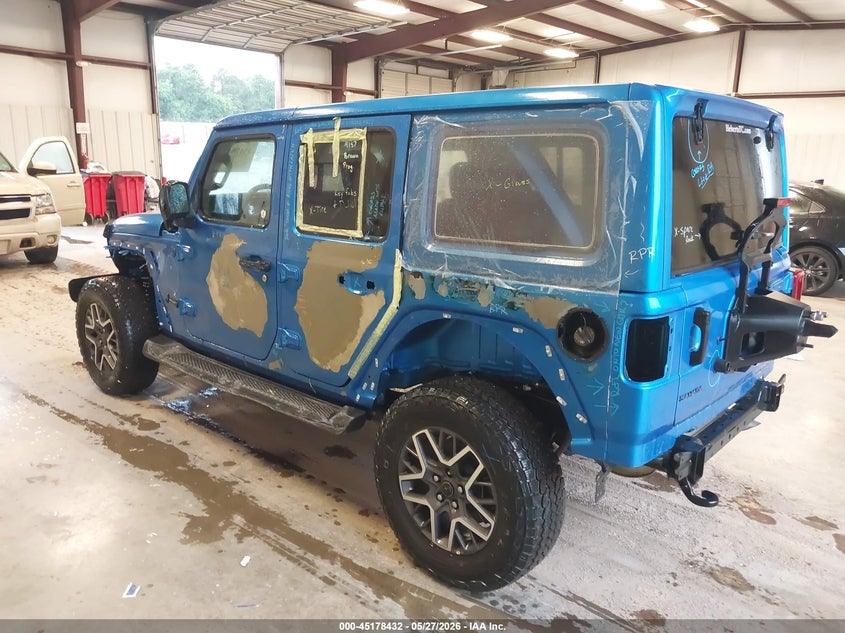 2025 Jeep Wrangler / VIN 1C4PJXEN9SW649790 IAAI salvage auction — LEFT SIDE, Salvage (Louisiana), sold $16,600 on 2026-07-29 (photo 3)