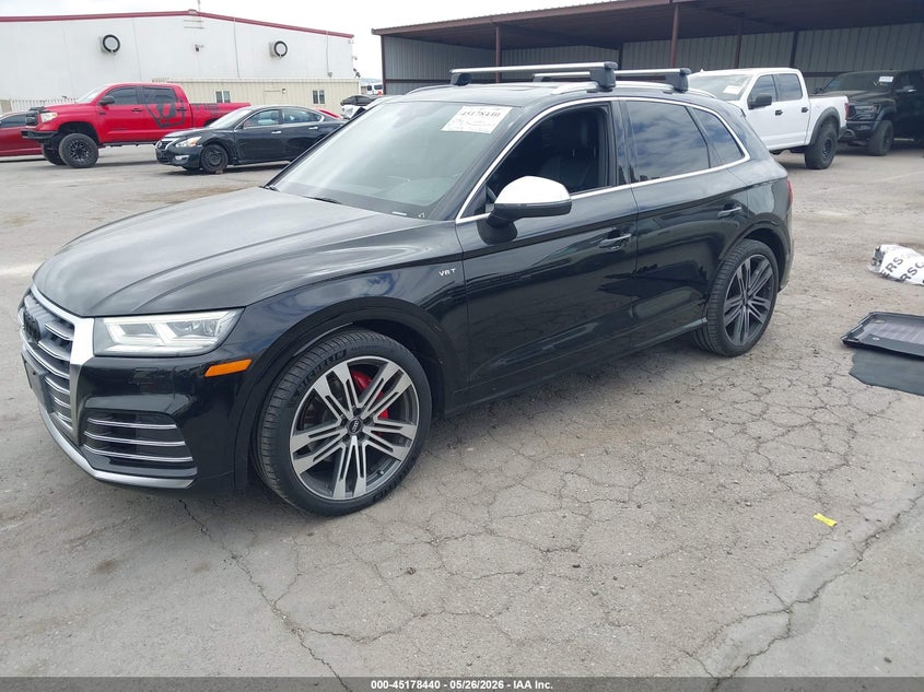 2018 Audi Sq5 VIN WA1C4AFY5J2098205 IAAI salvage auction — RIGHT FRONT, Salvage Title, sold $7,900 on 2026-08-17 (photo 2)