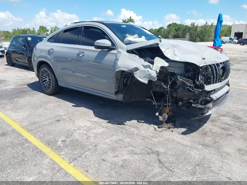 2025 Mercedes-benz Amg gle coupe VIN 4JGFD6BB5SB409825 IAAI salvage auction — RIGHT FRONT, Salvage (Arizona), sold $31,750 on 2026-07-30 (photo 1)
