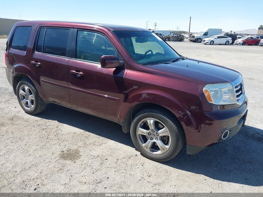 2014 Honda Pilot VIN 5FNYF3H63EB021574 IAAI salvage auction — REAR END, Salvage Title, sold $1,125 on 2026-10-02 (photo 1)