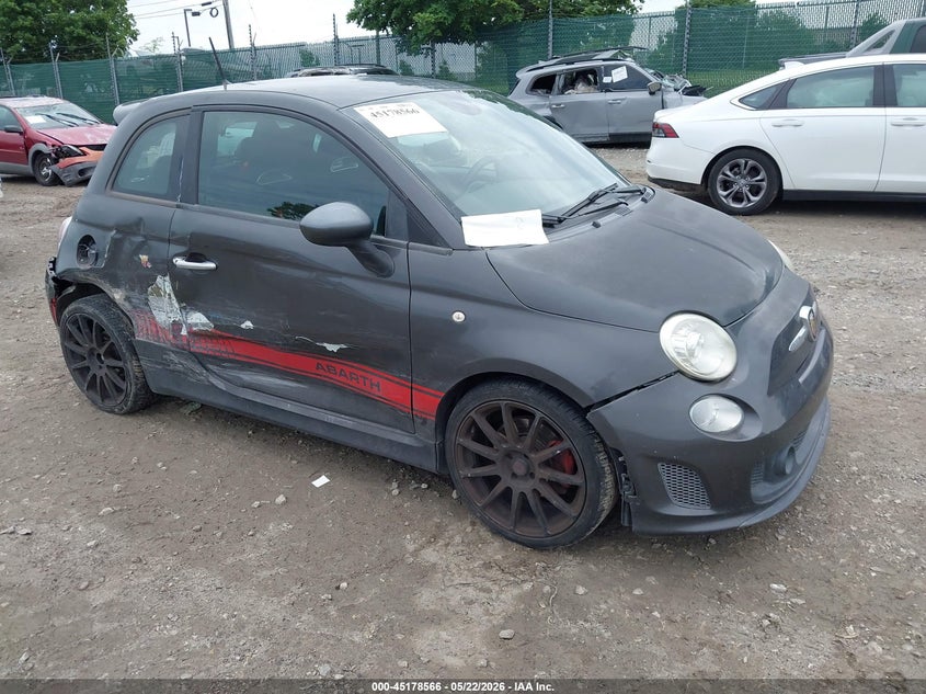 2015 Fiat 500 VIN 3C3CFFFH0FT750493 IAAI salvage auction — RIGHT SIDE, Salvage (Pennsylvania), sold $1,475 on 2026-07-31 (photo 1)