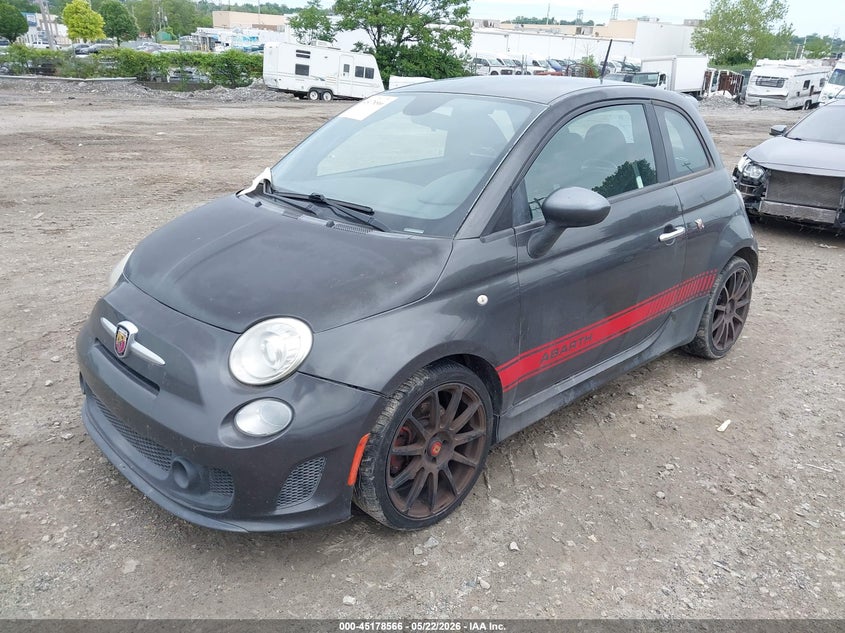 2015 Fiat 500 VIN 3C3CFFFH0FT750493 IAAI salvage auction — RIGHT SIDE, Salvage (Pennsylvania), sold $1,475 on 2026-07-31 (photo 2)