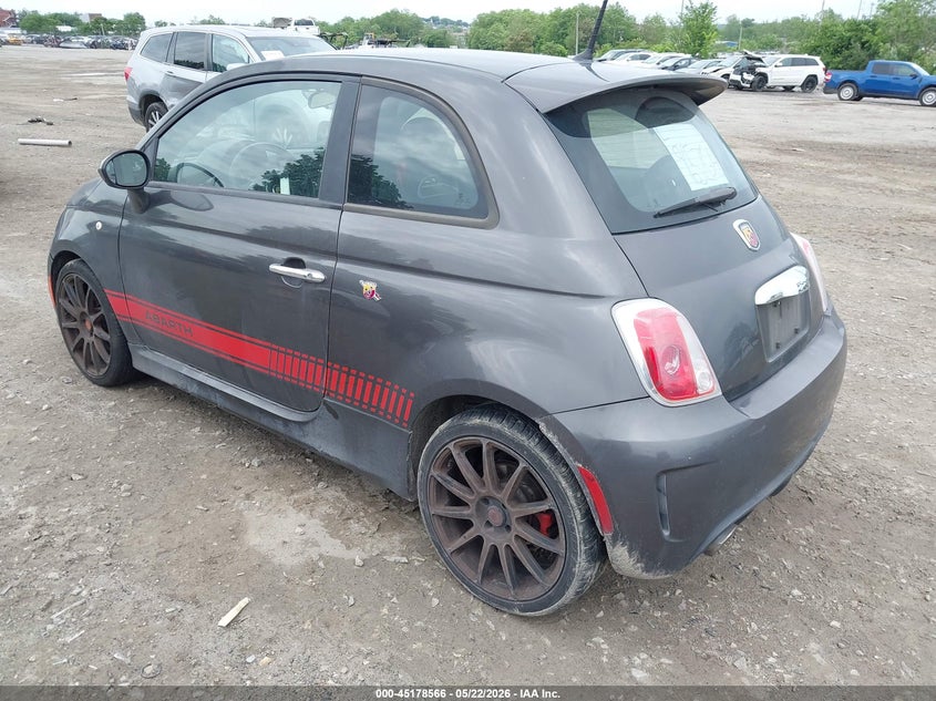 2015 Fiat 500 VIN 3C3CFFFH0FT750493 IAAI salvage auction — RIGHT SIDE, Salvage (Pennsylvania), sold $1,475 on 2026-07-31 (photo 3)