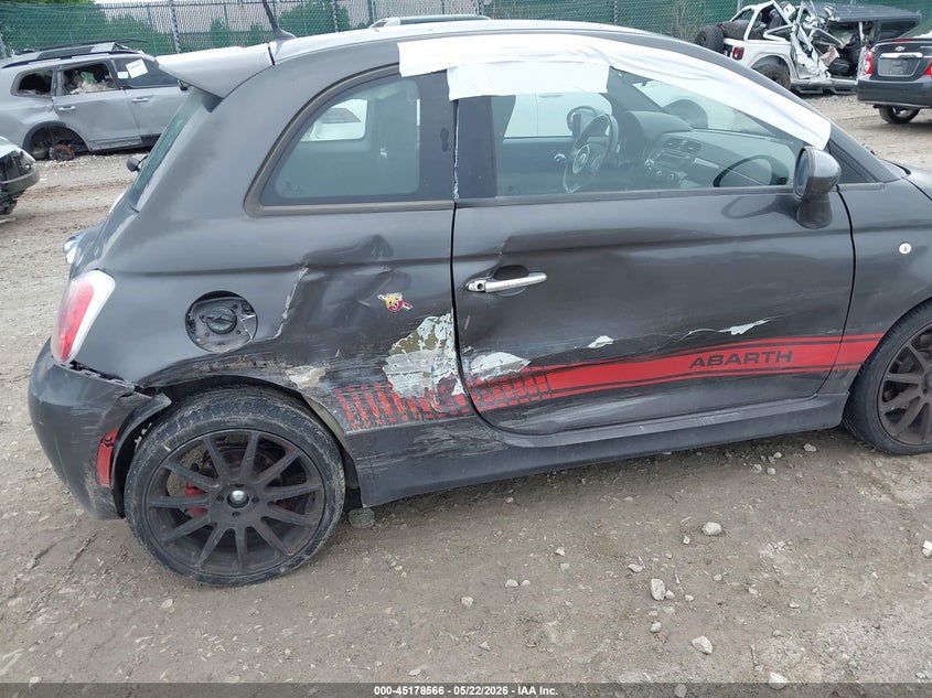 2015 Fiat 500 VIN 3C3CFFFH0FT750493 IAAI salvage auction — RIGHT SIDE, Salvage (Pennsylvania), sold $1,475 on 2026-07-31 (photo 6)