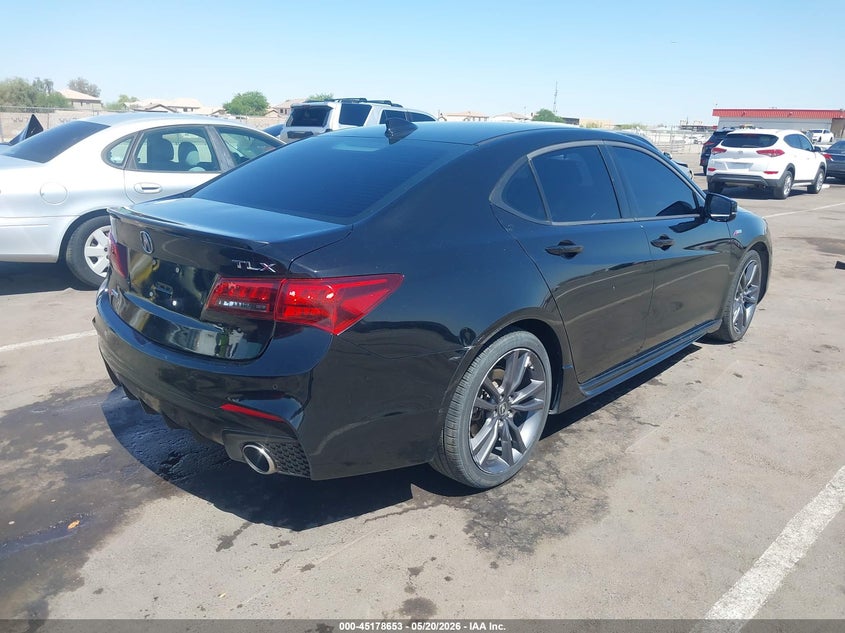 2018 Acura Tlx VIN 19UUB2F61JA007815 IAAI salvage auction — LEFT FRONT, Salvage (Arizona), sold $6,500 on 2026-07-28 (photo 4)