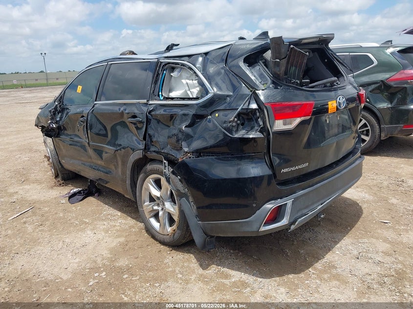 2018 Toyota Highlander VIN 5TDDGRFH4JS042975 IAAI salvage auction — ROLLOVER, Salvage (Texas), sold $2,750 on 2026-08-01 (photo 3)