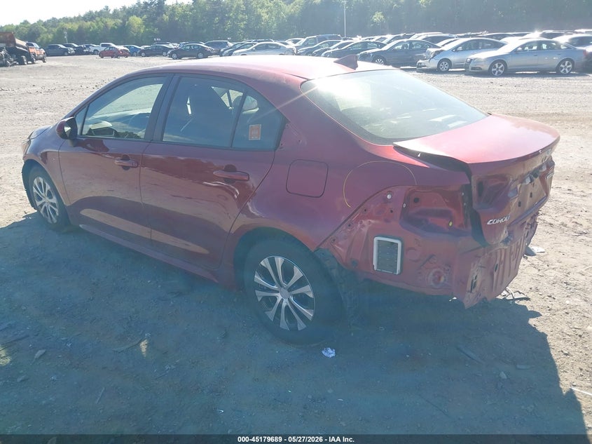 2022 Toyota Corolla VIN JTDEAMDE4NJ040177 IAAI salvage auction — FRONT & REAR, Salvage Title, sold $5,500 on 2026-07-17 (photo 3)