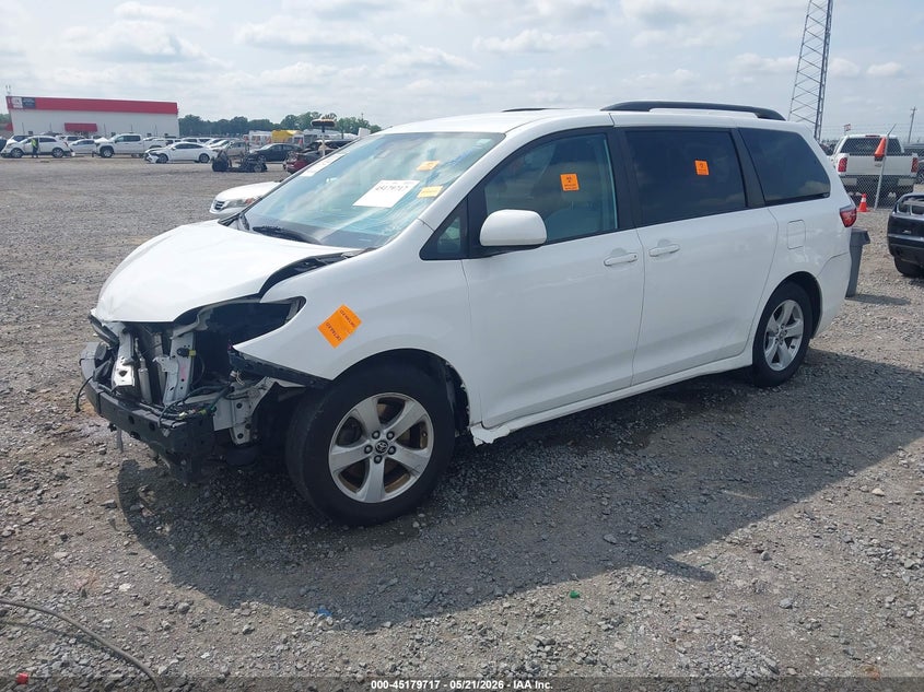 2020 Toyota Sienna VIN 5TDKZ3DC4LS068145 IAAI salvage auction — FRONT END, Salvage (Arkansas), sold $7,700 on 2026-07-15 (photo 2)