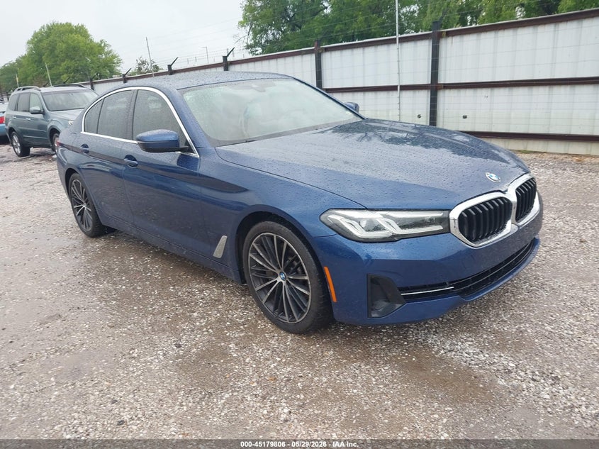 2021 BMW 5er VIN WBA53BH03MCF18296 IAAI salvage auction — HAIL, Salvage Title, sold $16,400 on 2026-07-27 (photo 1)