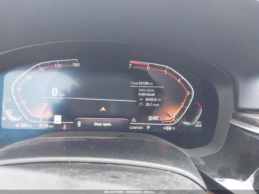 2021 BMW 5er VIN WBA53BH03MCF18296 IAAI salvage auction — HAIL, Salvage Title, sold $16,400 on 2026-07-27 (photo 7)