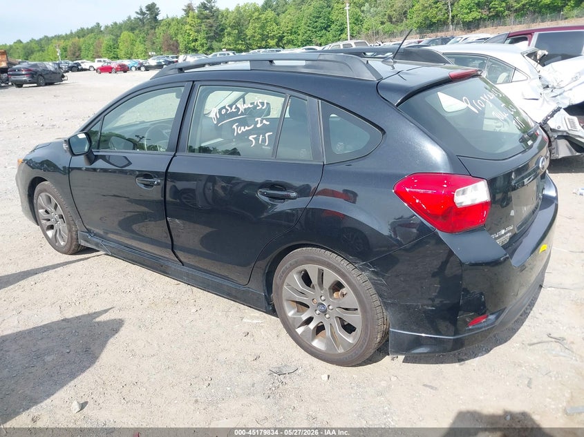 2015 Subaru Impreza VIN JF1GPAT65F8326506 IAAI salvage auction — RIGHT FRONT, Salvage (Massachusetts), sold $400 on 2026-07-31 (photo 3)