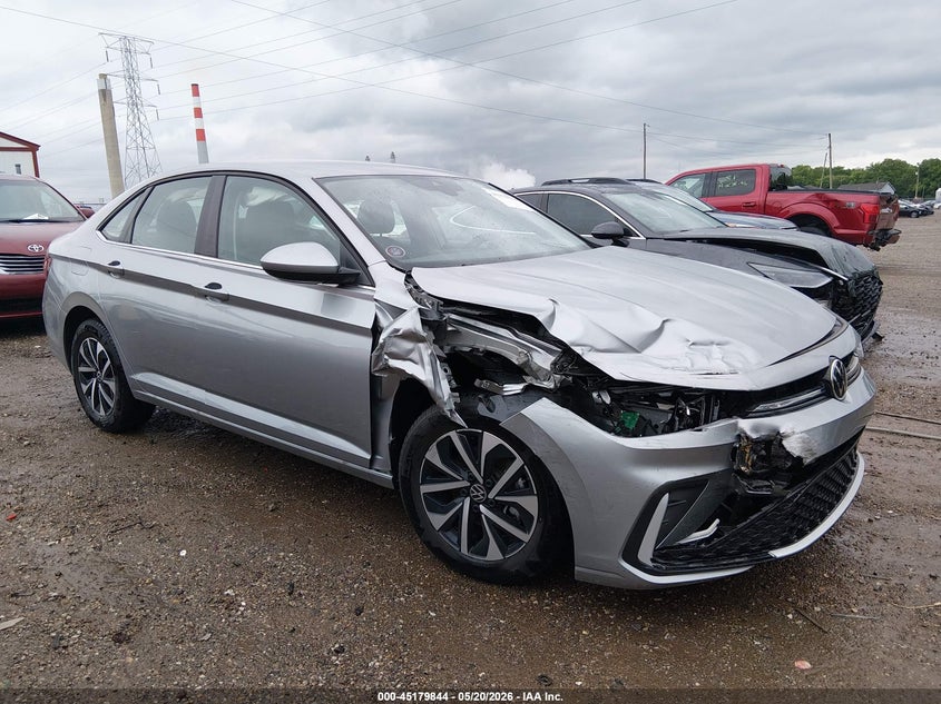 2025 Volkswagen Jetta VIN 3VW5X7BU7SM079612 IAAI salvage auction — FRONT END, Wait Title, sold $5,100 on 2026-10-01 (photo 6)