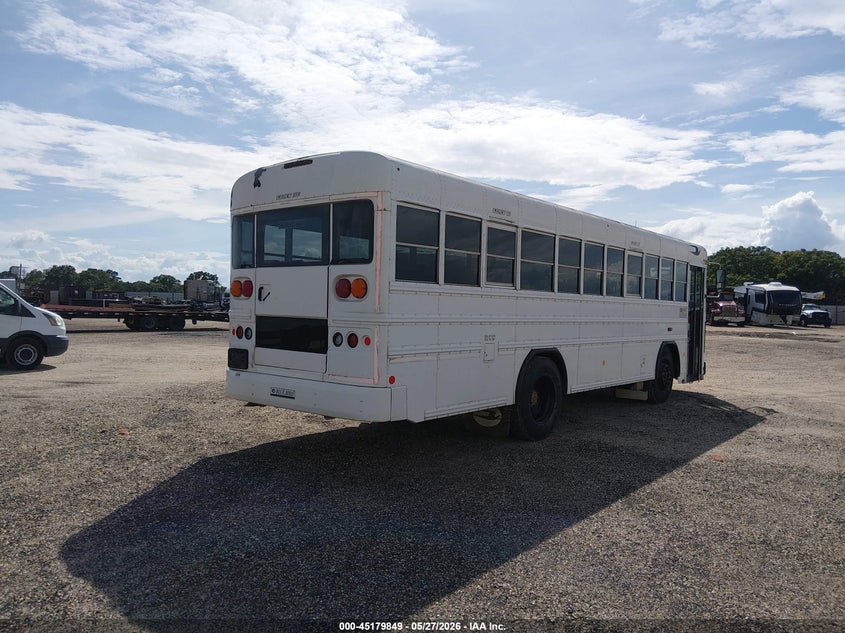 2011 Blue bird School bus / transit bus VIN 1BABFCPA7BF280985 IAAI salvage auction — ROOF, SF97 (Alabama), sold $1,000 on 2026-08-13 (photo 4)