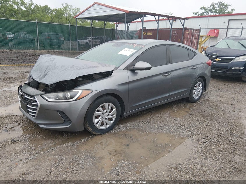 2017 Hyundai Elantra VIN KMHD74LF7HU110550 IAAI salvage auction — FRONT END, Salvage (Kentucky), sold $950 on 2026-07-20 (photo 2)