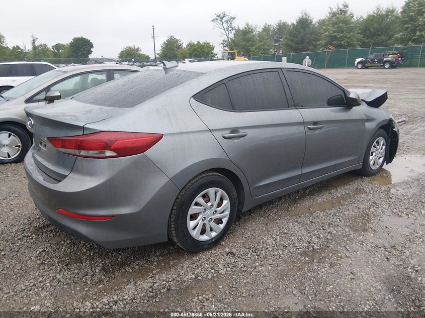 2017 Hyundai Elantra VIN KMHD74LF7HU110550 IAAI salvage auction — FRONT END, Salvage (Kentucky), sold $950 on 2026-07-20 (photo 4)