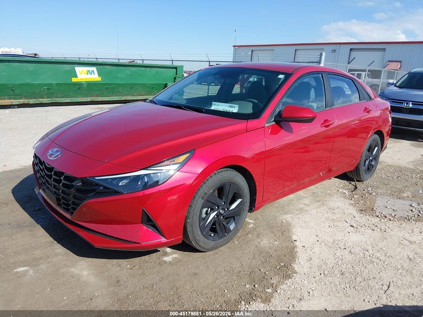 2022 Hyundai Elantra VIN 5NPLS4AG3NH075232 IAAI salvage auction — HAIL, Salvage (Kansas), sold $4,700 on 2026-07-17 (photo 2)