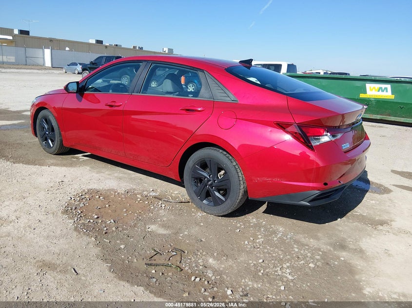 2022 Hyundai Elantra VIN 5NPLS4AG3NH075232 IAAI salvage auction — HAIL, Salvage (Kansas), sold $4,700 on 2026-07-17 (photo 3)