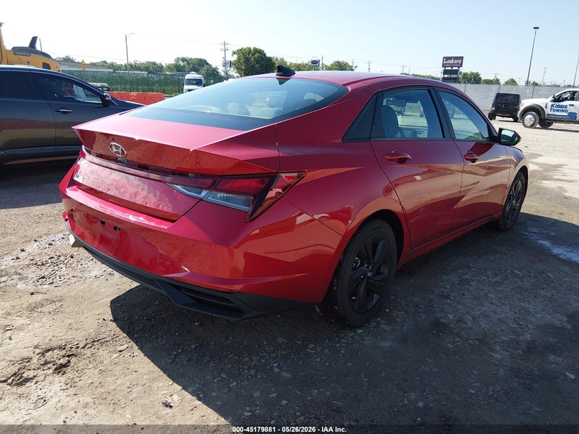 2022 Hyundai Elantra VIN 5NPLS4AG3NH075232 IAAI salvage auction — HAIL, Salvage (Kansas), sold $4,700 on 2026-07-17 (photo 4)