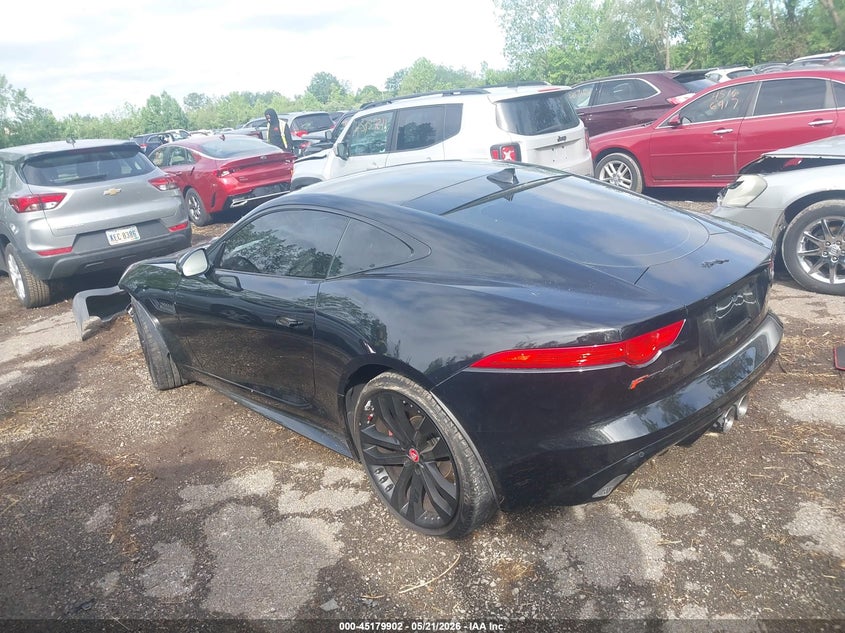 2015 Jaguar F-type VIN SAJWA6BU9F8K18427 IAAI salvage auction — FRONT END, Salvage (Ohio), sold $2,100 on 2026-07-14 (photo 3)