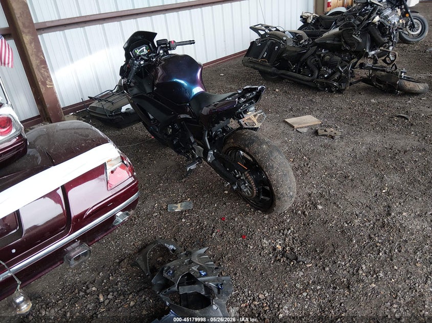 2024 Kawasaki Ninja VIN ML5EXEP12RDAC6594 IAAI salvage auction — REAR END, Salvage (Tennessee), sold $1,150 on 2026-07-29 (photo 3)