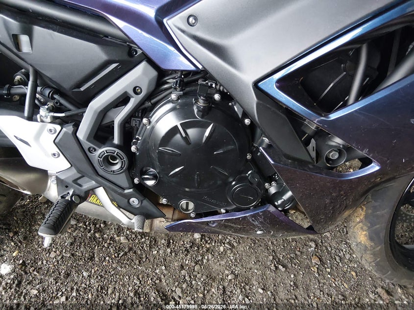 2024 Kawasaki Ninja VIN ML5EXEP12RDAC6594 IAAI salvage auction — REAR END, Salvage (Tennessee), sold $1,150 on 2026-07-29 (photo 8)