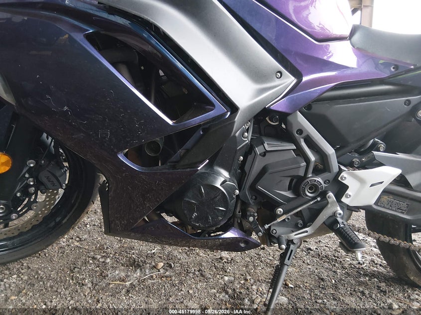 2024 Kawasaki Ninja VIN ML5EXEP12RDAC6594 IAAI salvage auction — REAR END, Salvage (Tennessee), sold $1,150 on 2026-07-29 (photo 9)