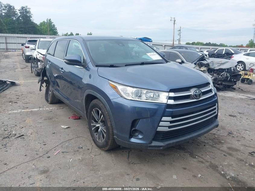 2019 Toyota Highlander VIN 5TDZARFH9KS057352 IAAI salvage auction — REAR END, Salvage (Georgia), sold $7,500 on 2026-07-29 (photo 1)