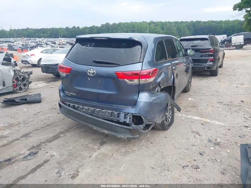 2019 Toyota Highlander VIN 5TDZARFH9KS057352 IAAI salvage auction — REAR END, Salvage (Georgia), sold $7,500 on 2026-07-29 (photo 4)