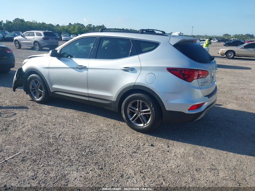 2018 Hyundai Santa fe VIN 5XYZU3LB3JG500501 IAAI salvage auction — FRONT END, Rebuildable (Florida), sold $2,050 on 2026-07-28 (photo 3)