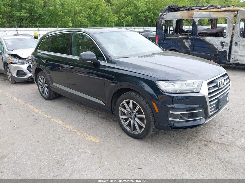 2018 Audi Q7 VIN WA1VAAF77JD018383 IAAI salvage auction — REAR END, Clear (Michigan), sold $6,750 on 2026-07-20 (photo 1)