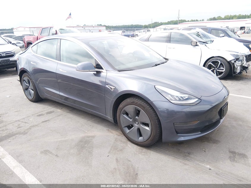 2020 Tesla Model 3 VIN 5YJ3E1EA2LF736708 IAAI salvage auction — LEFT REAR, Salvage (North Carolina), sold $5,050 on 2026-07-09 (photo 1)
