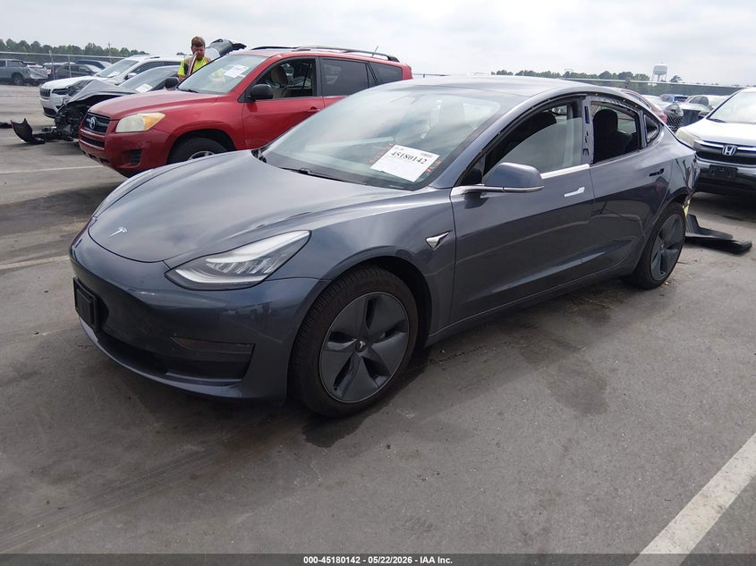 2020 Tesla Model 3 VIN 5YJ3E1EA2LF736708 IAAI salvage auction — LEFT REAR, Salvage (North Carolina), sold $5,050 on 2026-07-09 (photo 2)