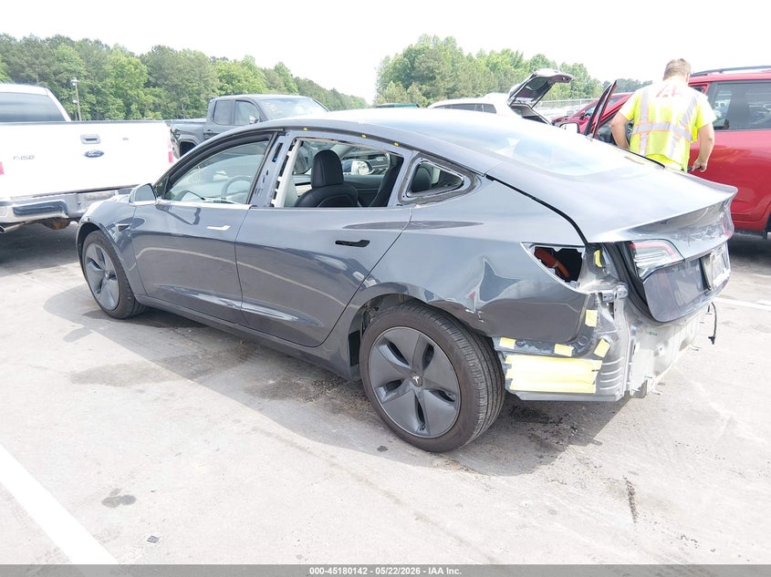 2020 Tesla Model 3 VIN 5YJ3E1EA2LF736708 IAAI salvage auction — LEFT REAR, Salvage (North Carolina), sold $5,050 on 2026-07-09 (photo 3)