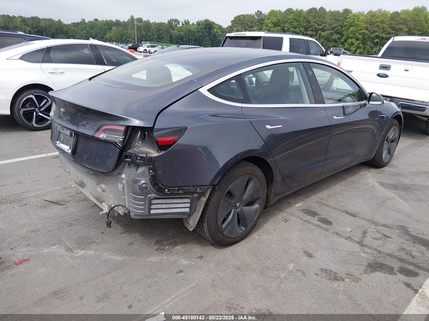 2020 Tesla Model 3 VIN 5YJ3E1EA2LF736708 IAAI salvage auction — LEFT REAR, Salvage (North Carolina), sold $5,050 on 2026-07-09 (photo 4)