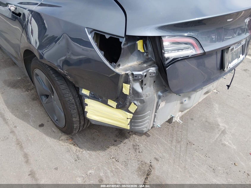 2020 Tesla Model 3 VIN 5YJ3E1EA2LF736708 IAAI salvage auction — LEFT REAR, Salvage (North Carolina), sold $5,050 on 2026-07-09 (photo 6)