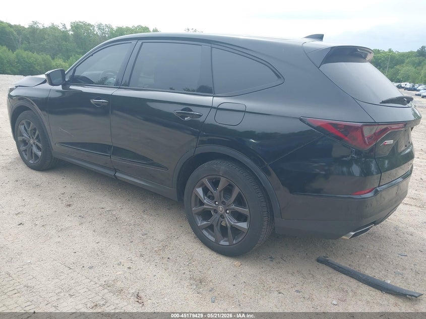 2022 Acura Mdx VIN 5J8YE1H06NL024681 IAAI salvage auction — RIGHT FRONT, Salvage (Massachusetts), sold $9,100 on 2026-08-21 (photo 3)