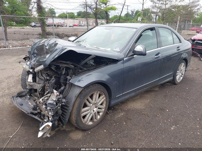 2008 Mercedes-benz C class VIN WDDGF81X68F110363 IAAI salvage auction — FRONT END, Salvage (New Jersey), sold $550 on 2026-08-03 (photo 2)