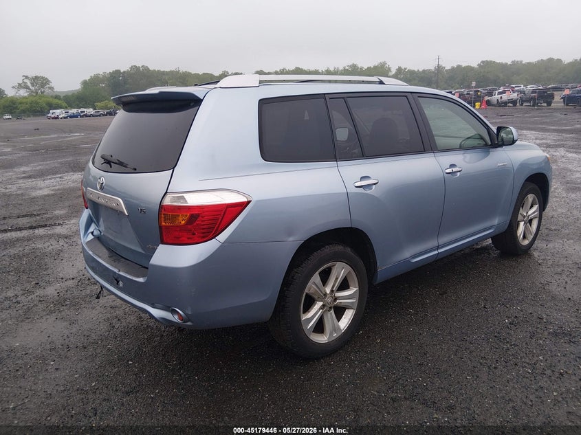 2008 Toyota Highlander VIN JTEES42A082050745 IAAI salvage auction — UNKNOWN, Salvage - 75% Or Less (Maryland), sold $2,400 on 2026-07-08 (photo 4)