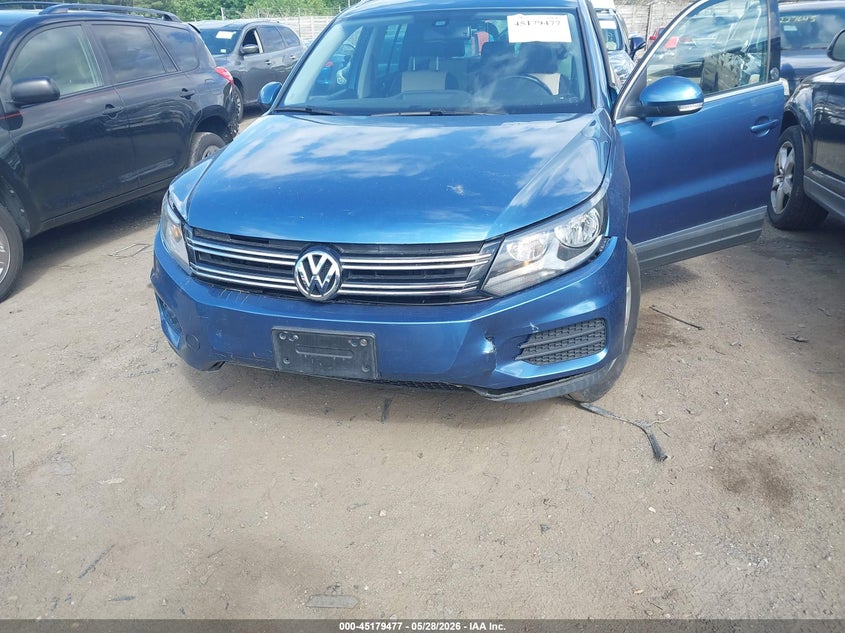 2017 Volkswagen Tiguan VIN WVGSV7AX2HK002486 IAAI salvage auction — FRONT END, Salvage Title, sold $1,750 on 2026-07-24 (photo 6)