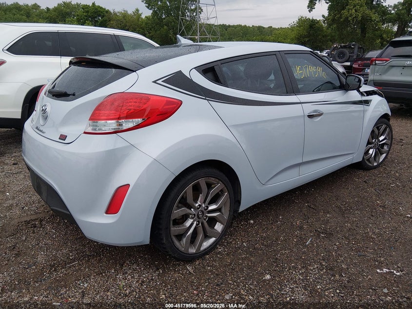2015 Hyundai Veloster VIN KMHTC6AD8FU218290 IAAI salvage auction — FRONT END, Clear (Indiana), sold $1,550 on 2026-07-08 (photo 4)