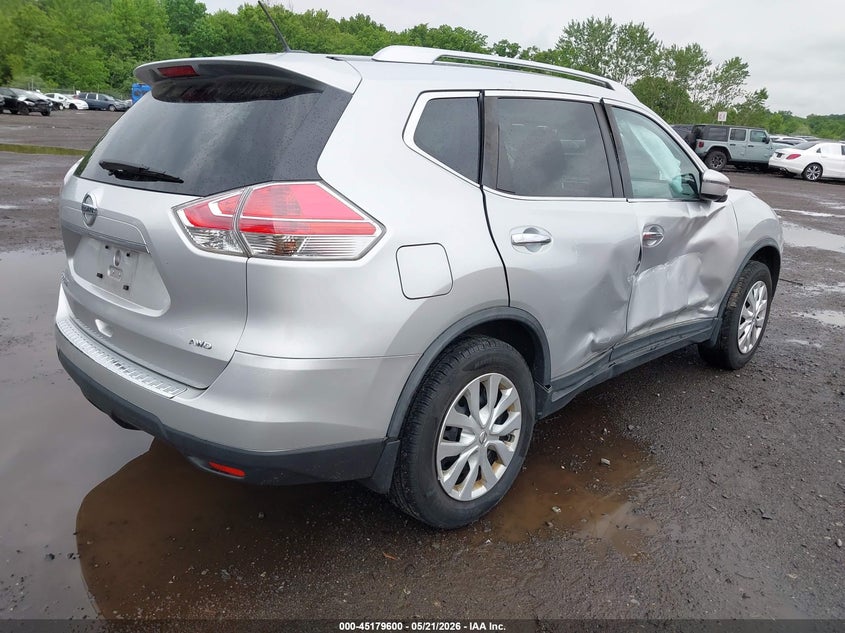 2016 Nissan Rogue VIN KNMAT2MV7GP714500 IAAI salvage auction — RIGHT SIDE, Salvage (Idaho), sold $225 on 2026-07-15 (photo 4)
