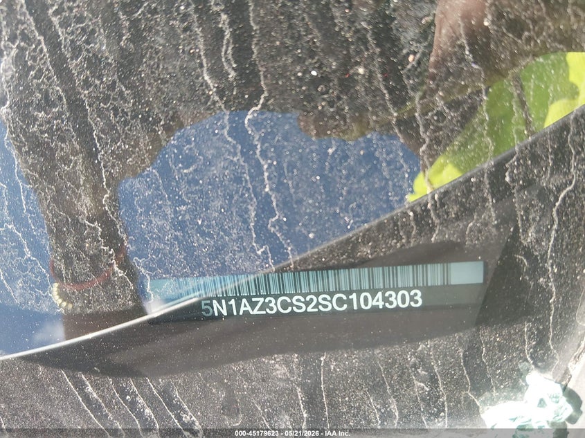 2025 Nissan Murano VIN 5N1AZ3CS2SC104303 IAAI salvage auction — LEFT FRONT, Salvage (Georgia), sold $11,000 on 2026-07-10 (photo 9)